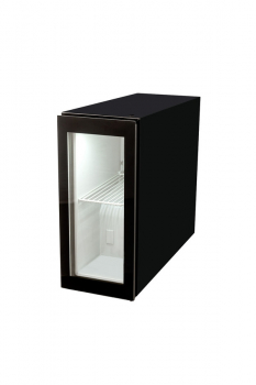 Mini POS-Glastürkühlschrank – GCGD8 schwarz